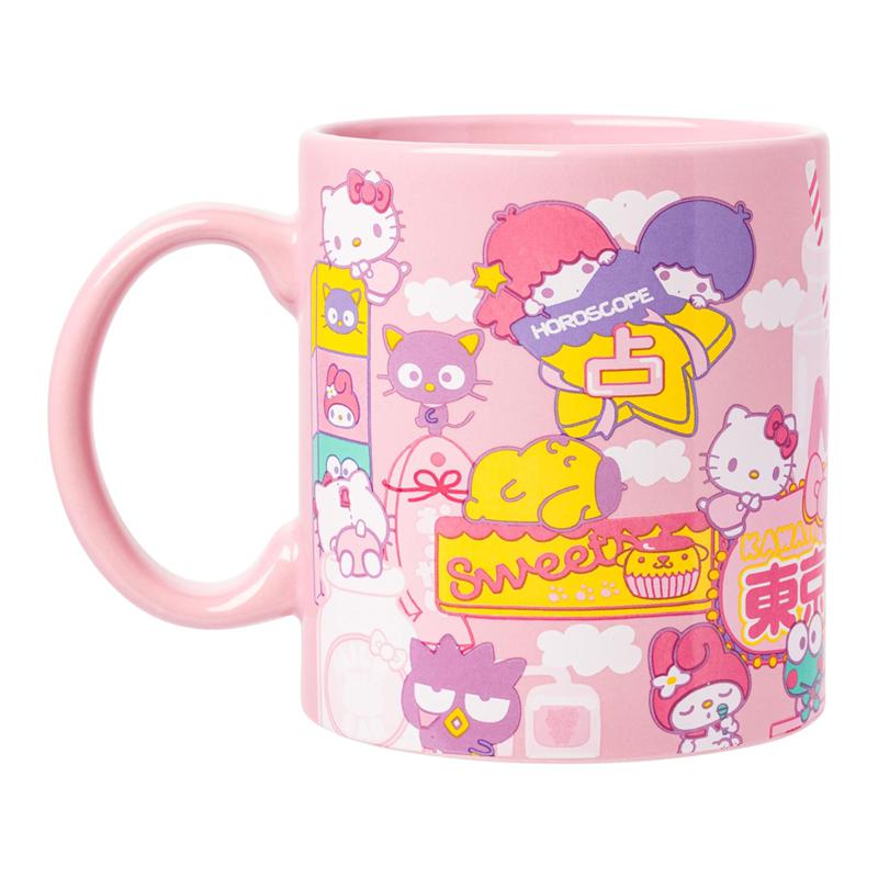 Sanrio Hello Kitty and Friends Ceramic (Kawaii Fun) Sanrio Characters Mug  USA |  BJDWM-1267