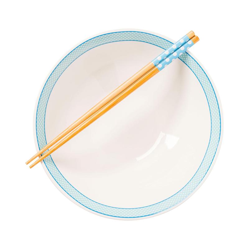 Sanrio Hello Kitty and Friends Ceramic Noodle Bowl and Chopstick Set (Lunch Friends) Sanrio Characters Bowl  USA |  PXUCQ-0146