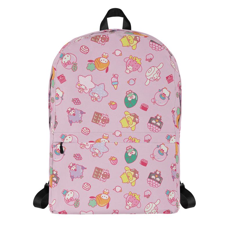 Sanrio Hello Kitty and Friends Eats & Treats All-over Print Sanrio Characters Backpack  USA |  TPVNJ-7654