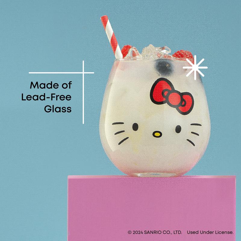 Sanrio Hello Kitty and Friends Hello Sippy Stemless (Set of 4) Sanrio Characters Glasses  USA |  BULRW-0215