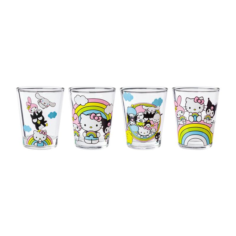 Sanrio Hello Kitty and Friends Mini 4-Piece Set (Rainbows) Sanrio Characters Glasses  USA |  LNKSQ-4671