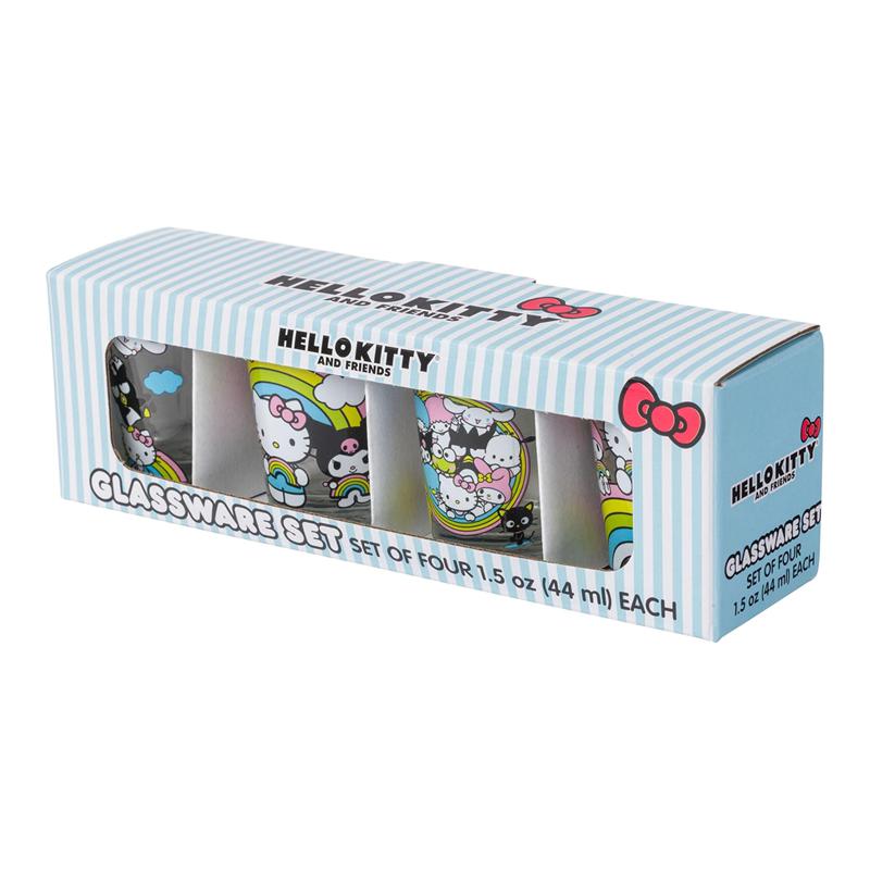 Sanrio Hello Kitty and Friends Mini 4-Piece Set (Rainbows) Sanrio Characters Glasses  USA |  OJFAV-9758