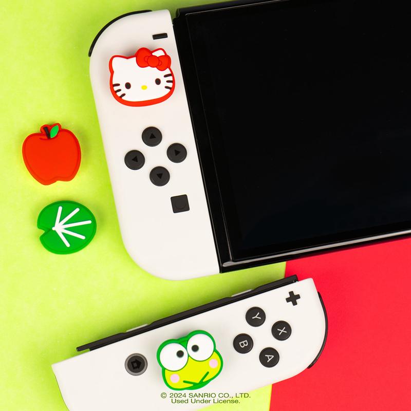 Sanrio Hello Kitty and Friends Switch Grips (Hello Kitty + Keroppi) Sanrio Characters Caps  USA |  JYXPV-3269