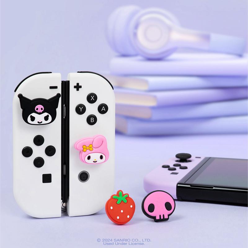 Sanrio Hello Kitty and Friends Switch Grips (Kuromi + My Melody) Sanrio Characters Caps  USA |  LGHMX-5640