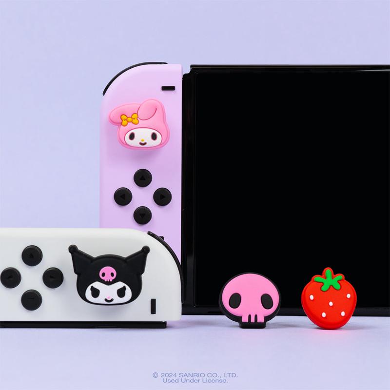 Sanrio Hello Kitty and Friends Switch Grips (Kuromi + My Melody) Sanrio Characters Caps  USA |  LGHMX-5640