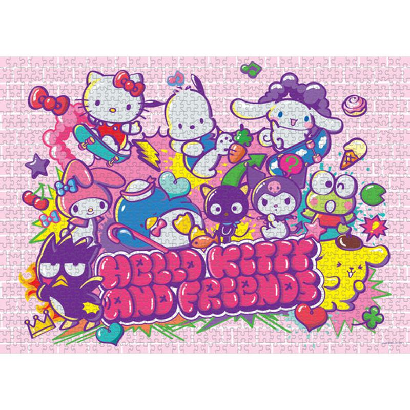 Sanrio Hello Kitty and Friends Tokyo Skate 1000-Pc Sanrio Characters Puzzles  USA |  CNLZG-7261