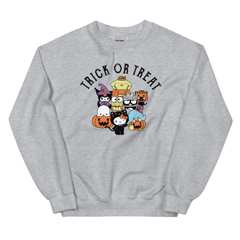 Sanrio Hello Kitty and Friends Trick or Treat Classic Apparel Crewneck Sweatshirt  USA |  NVSUL-4623