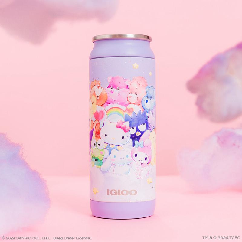 Sanrio Hello Kitty and Friends x Care Bears Igloo 16 Oz Can Sanrio Characters Cooler  USA |  PHDOI-2694