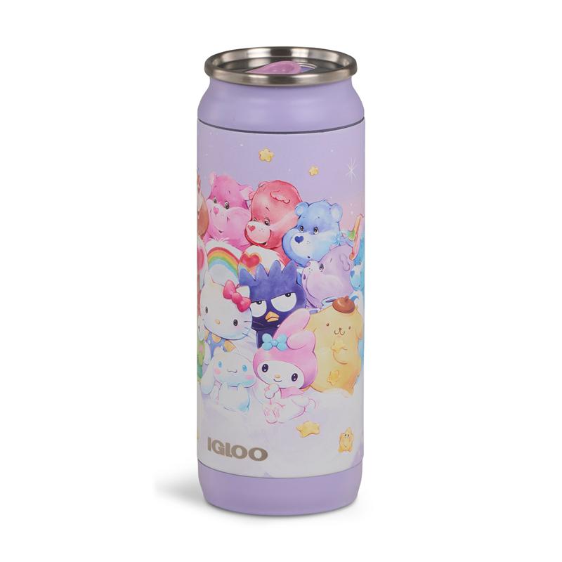 Sanrio Hello Kitty and Friends x Care Bears Igloo 16 Oz Can Sanrio Characters Cooler  USA |  PHDOI-2694