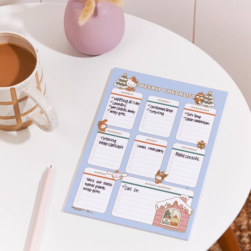 Sanrio Hello Kitty and Friends x Erin Condren Holiday Checklist Sanrio Characters Notepad  USA |  ZDNOG-1076