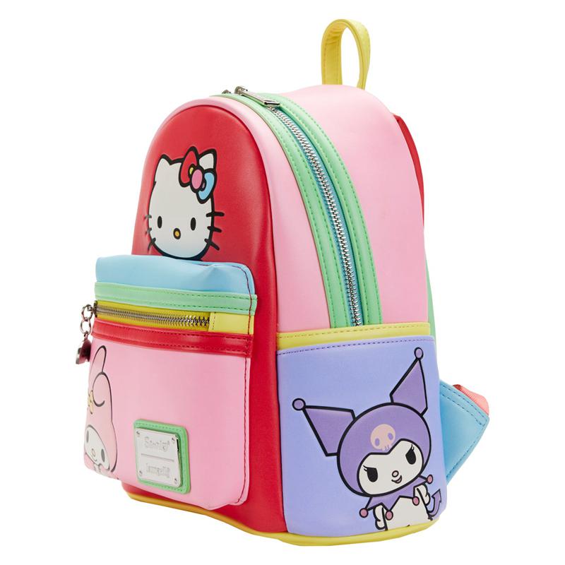 Sanrio Hello Kitty and Friends x Loungefly Color-Block Mini Sanrio Characters Backpack  USA |  SMCOF-3910