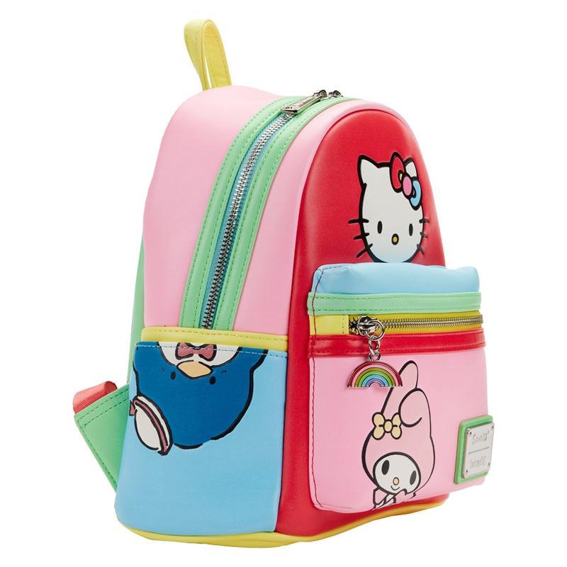 Sanrio Hello Kitty and Friends x Loungefly Color-Block Mini Sanrio Characters Backpack  USA |  SMCOF-3910