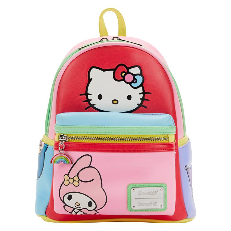 Sanrio Hello Kitty and Friends x Loungefly Color-Block Mini Sanrio Characters Backpack  USA |  SMCOF-3910