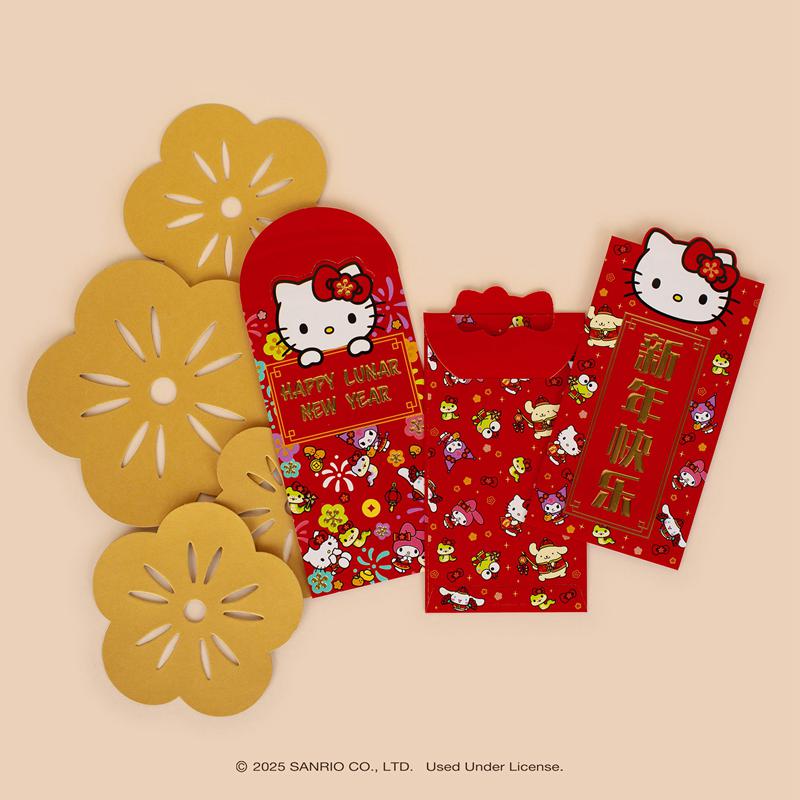 Sanrio Hello Kitty and Friends x Studio Oh! 10-pc LNY Pack (Year of the Snake) Sanrio Characters Envelope  USA |  NSZRQ-6904