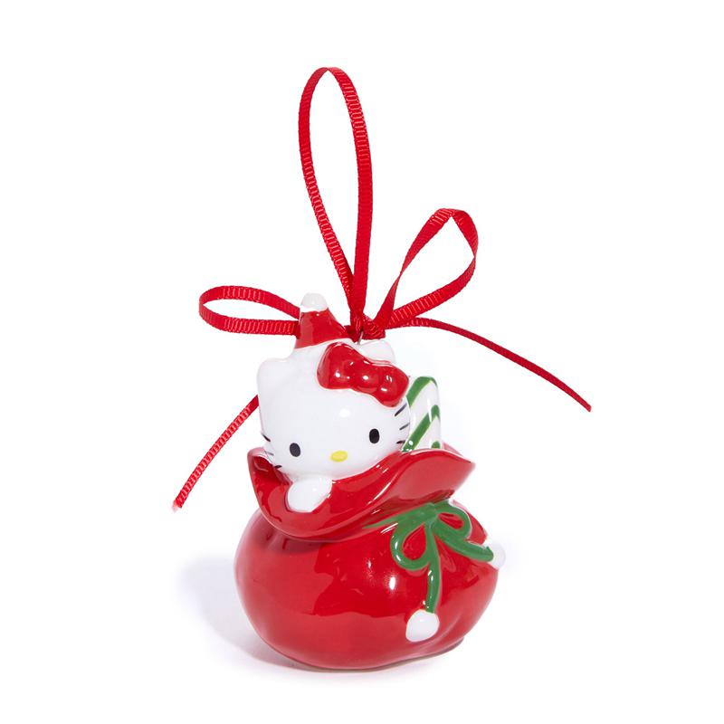 Sanrio Hello Kitty and Keroppi 2-pc Holiday Ceramic Set (Red) Sanrio Characters Ornament  USA |  KDGPS-1435