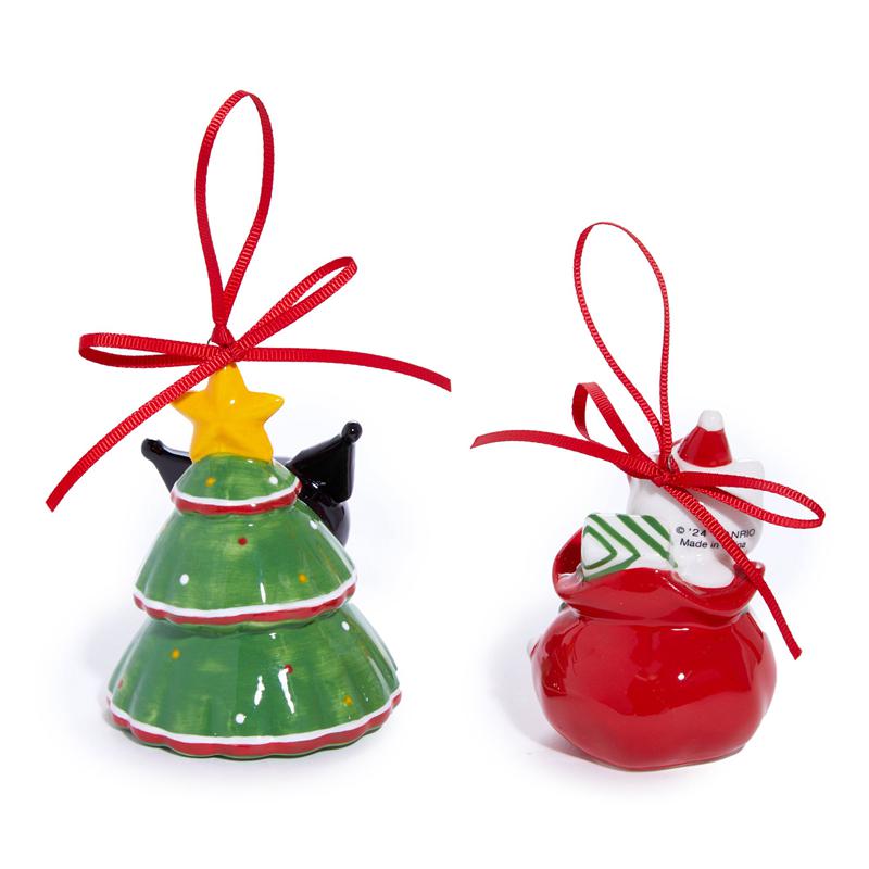 Sanrio Hello Kitty and Kuromi 2-pc Holiday Ceramic Set (Red) Sanrio Characters Ornament  USA |  HARMP-2875