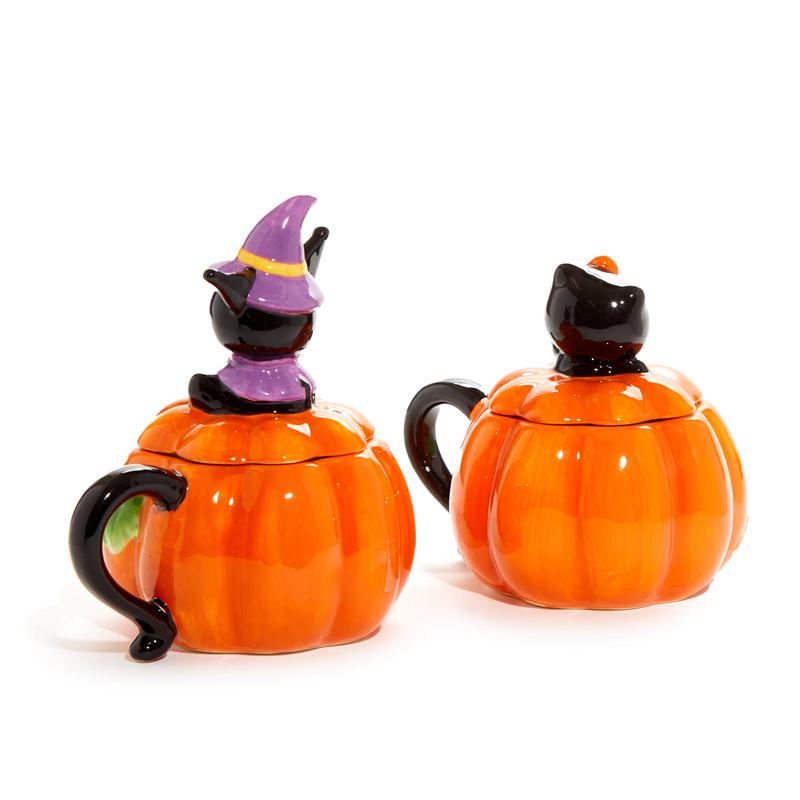 Sanrio Hello Kitty and Kuromi Pumpkin Ceramics Sanrio Characters Mug  USA |  JZOAS-5139