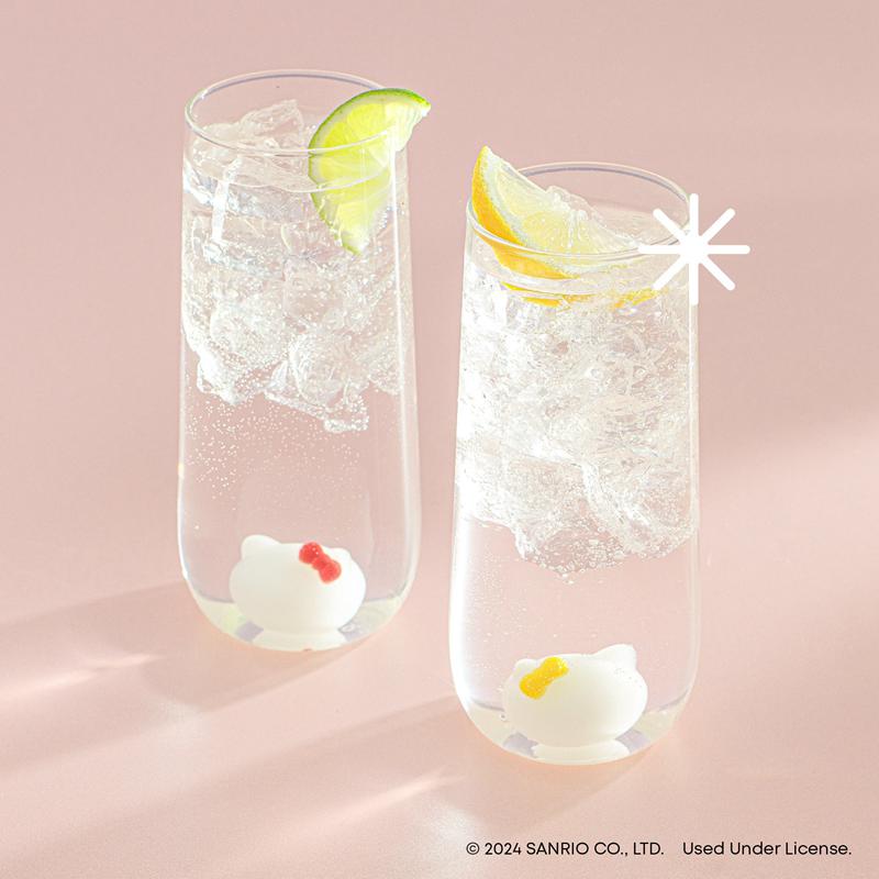 Sanrio Hello Kitty and Mimmy 3D Icon Tall Drinking (Set of 2) Sanrio Characters Glasses  USA |  LCBRT-1238