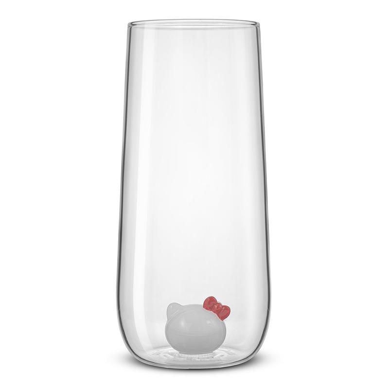 Sanrio Hello Kitty and Mimmy 3D Icon Tall Drinking (Set of 2) Sanrio Characters Glasses  USA |  LCBRT-1238