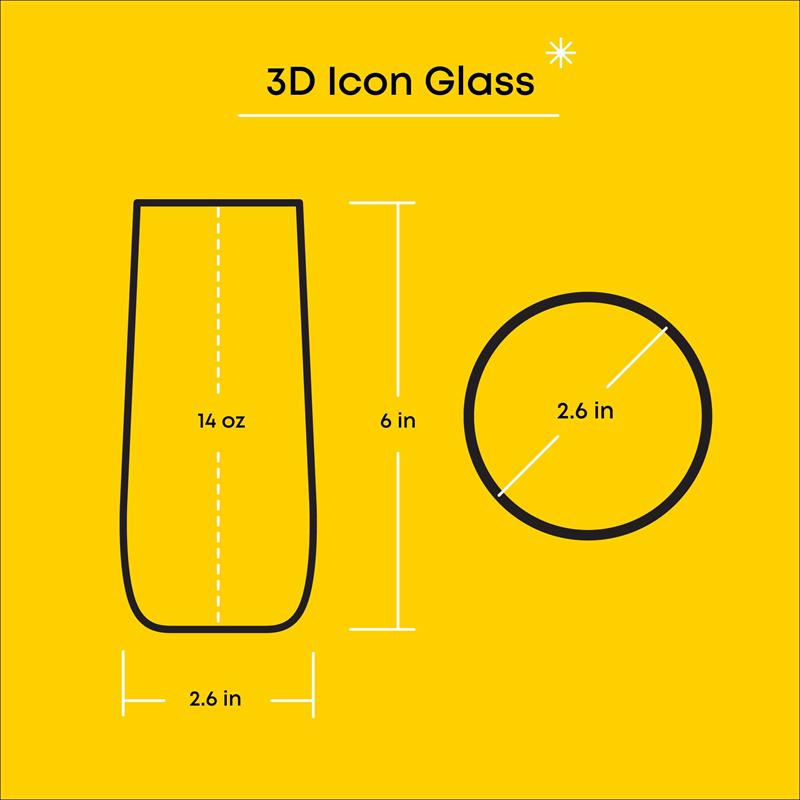 Sanrio Hello Kitty and Mimmy 3D Icon Tall Drinking (Set of 2) Sanrio Characters Glasses  USA |  HKBPJ-9203