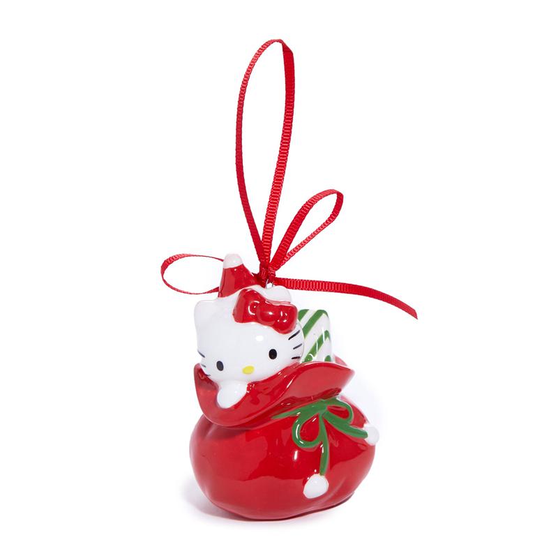 Sanrio Hello Kitty and My Melody 2-pc Holiday Ceramic Set (Red) Sanrio Characters Ornament  USA |  NPQEG-6107