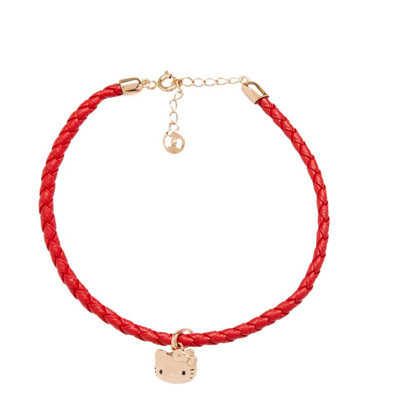 Sanrio Hello Kitty x Chow Tai Fook Classic 18K Gold Red Accessories Bracelet  USA |  JTBGZ-0821