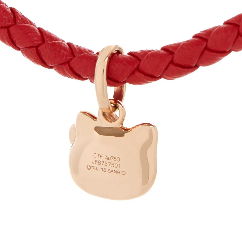 Sanrio Hello Kitty x Chow Tai Fook Classic 18K Gold Red Accessories Bracelet  USA |  JTBGZ-0821