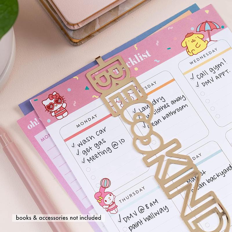 Sanrio Hello Kitty x Erin Condren Be Kind Metal Sanrio Characters Bookmark  USA |  JPYDL-5641