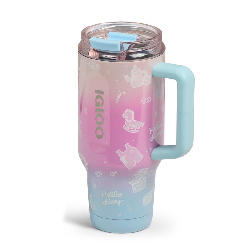 Sanrio Hello Kitty x Igloo 50th Anniversary 32oz Flip ‘n’ Sip Travel Sanrio Characters Mug  USA |  WQUCA-3429