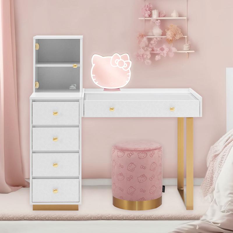 Sanrio Hello Kitty x Impressions Vanity SlayStation Duet Vanity Desk Sanrio Characters Vanity Desk  USA |  YSWJP-8529