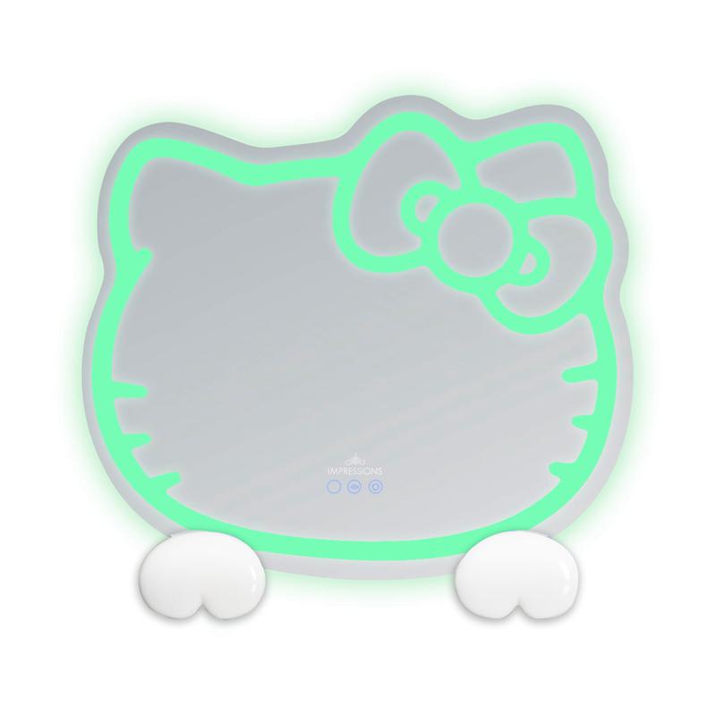 Sanrio Hello Kitty x Impressions Vanity RGB Wall 2.0 W/ Bluetooth Spea Sanrio Characters Mirror  USA |  MLHVW-3420