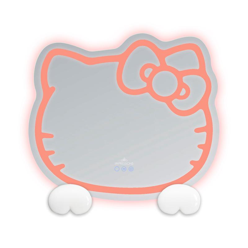 Sanrio Hello Kitty x Impressions Vanity RGB Wall 2.0 W/ Bluetooth Spea Sanrio Characters Mirror  USA |  MLHVW-3420