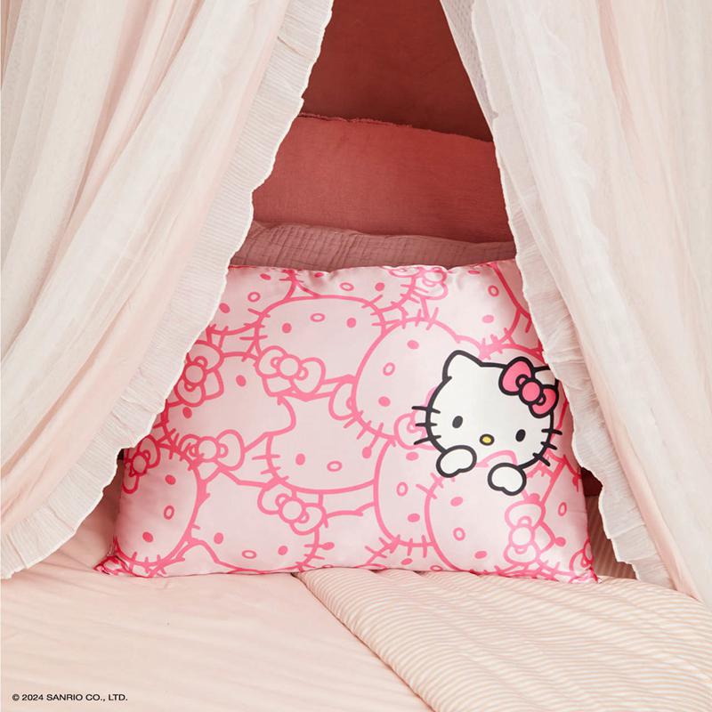 Sanrio Hello Kitty x Kitsch Facescase (Pink) Sanrio Characters Pillow  USA |  YSDBL-7258