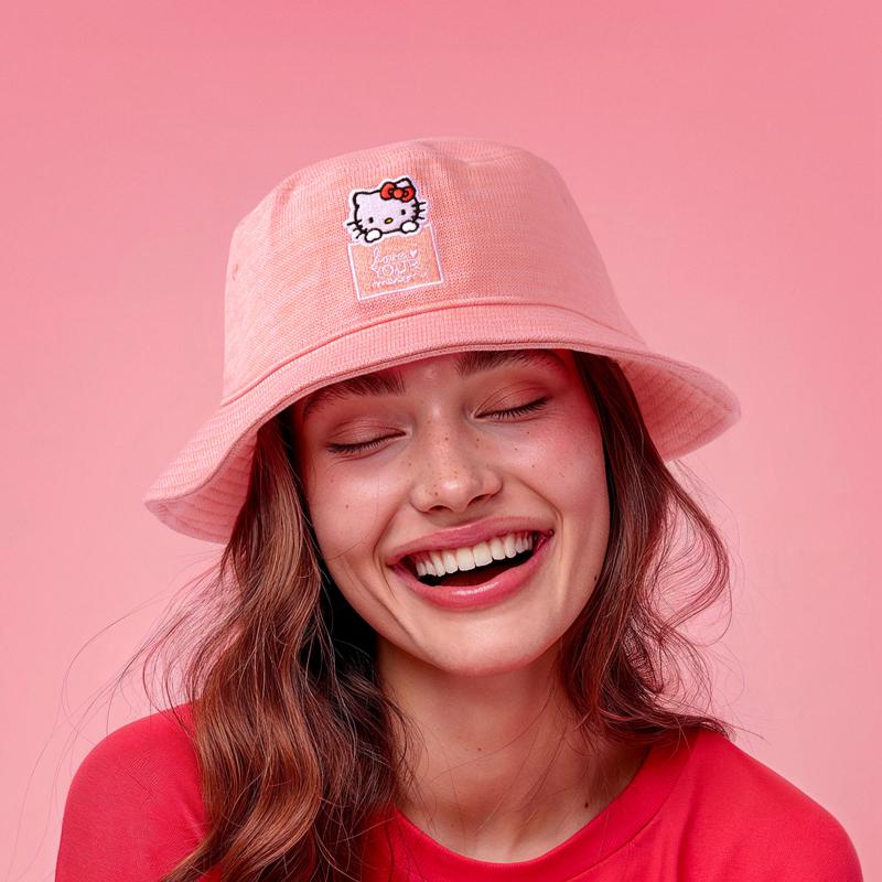 Sanrio Hello Kitty x Love Your Melon Speckled Hero (Pink) Sanrio Characters Bucket Hat  USA |  BQTVM-9530