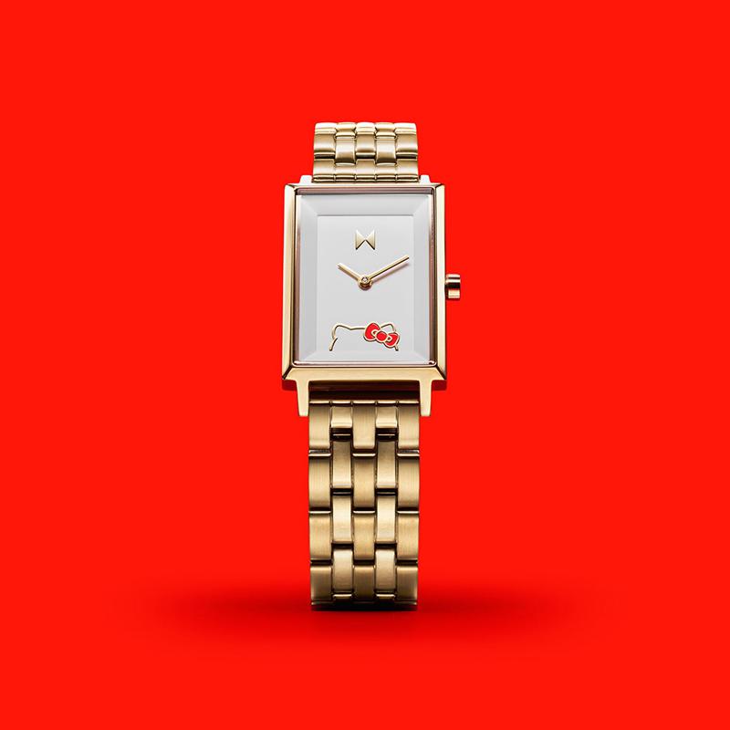 Sanrio Hello Kitty x MVMT Signature Square (Yellow Gold) Sanrio Characters Watch  USA |  KWDPB-9521