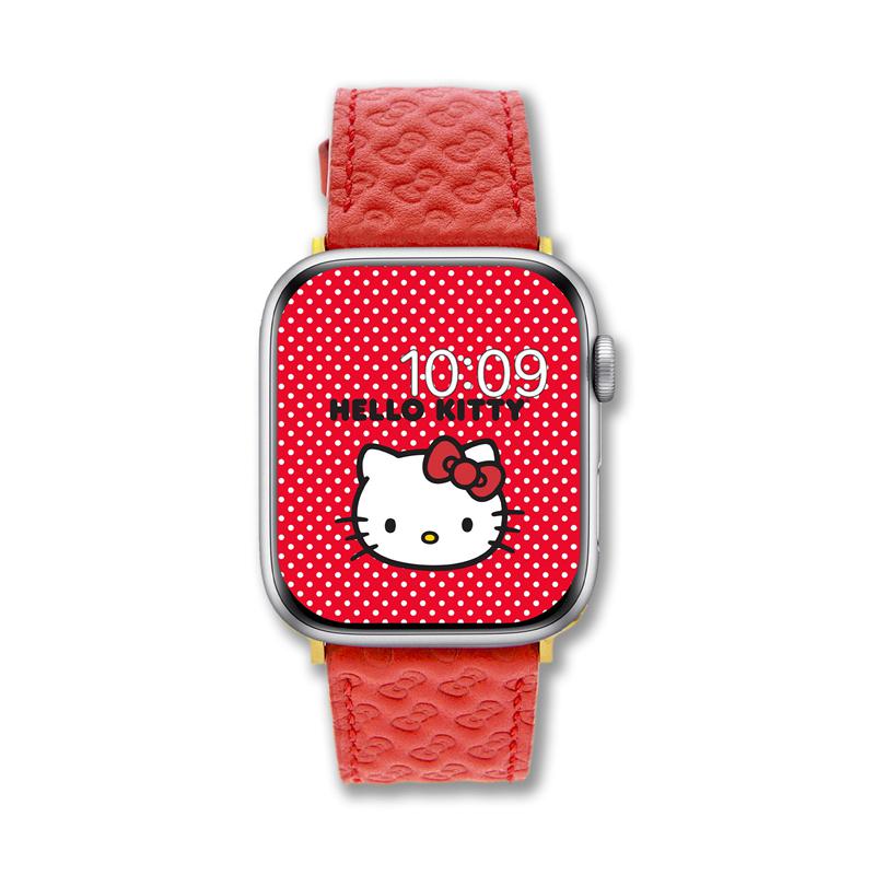 Sanrio Hello Kitty x Sonix Red Bow Leather Band Sanrio Characters Watch  USA |  FVLNZ-4215