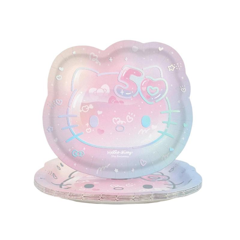 Sanrio Hello Kitty x Studio Oh! 50th Anniversary Dessert Sanrio Characters Plate  USA |  PTYSZ-3968