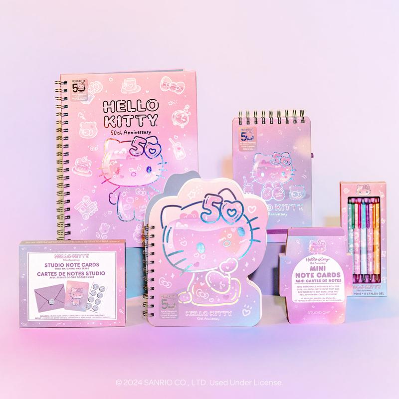 Sanrio Hello Kitty x Studio Oh! 50th Anniversary Extra-Large Spiral Sanrio Characters Notebook  USA |  JAIPG-3901