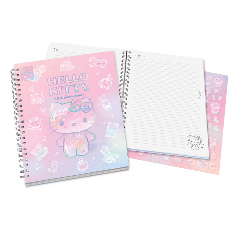 Sanrio Hello Kitty x Studio Oh! 50th Anniversary Extra-Large Spiral Sanrio Characters Notebook  USA |  JAIPG-3901