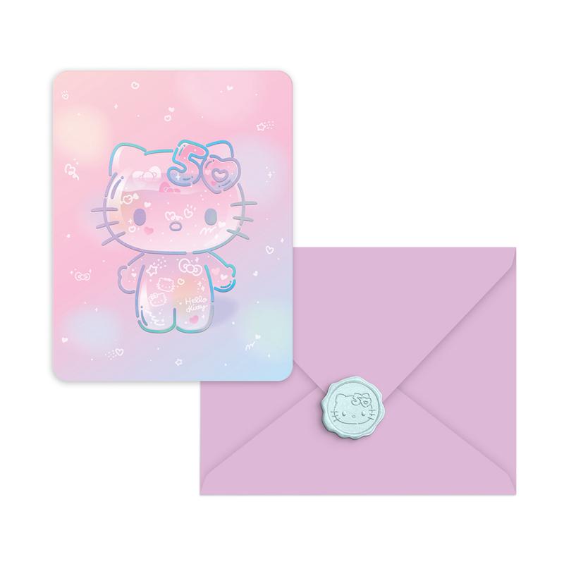 Sanrio Hello Kitty x Studio Oh! 50th Anniversary 25-Pc Note Cards & Wax Seals Sanrio Characters Note Cards & Wax Seals  USA |  GQDYT-6092