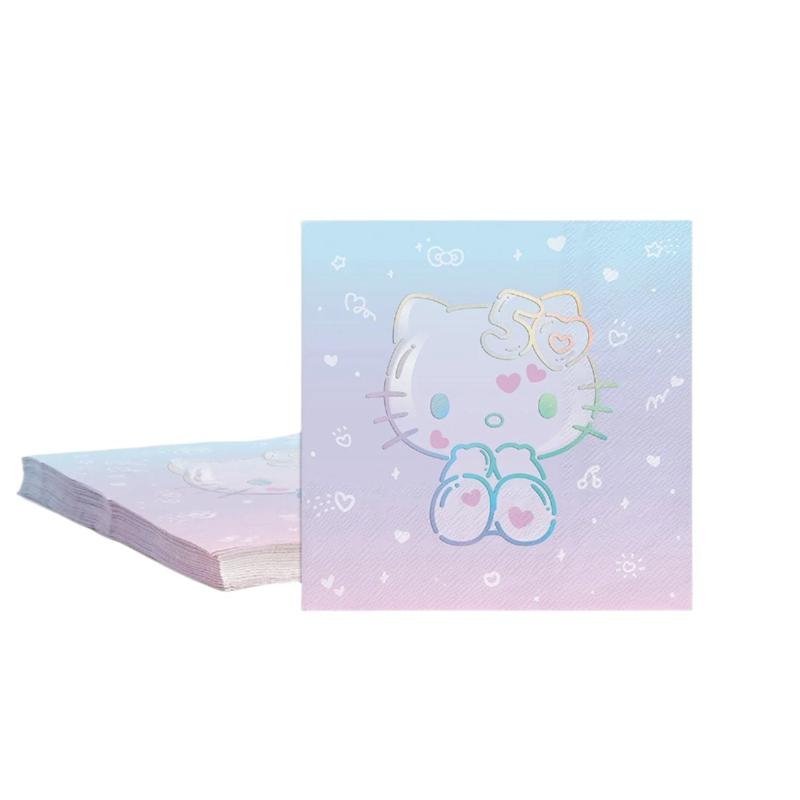 Sanrio Hello Kitty x Studio Oh! 50th Anniversary Beverage Sanrio Characters Napkins  USA |  DTCKY-6590