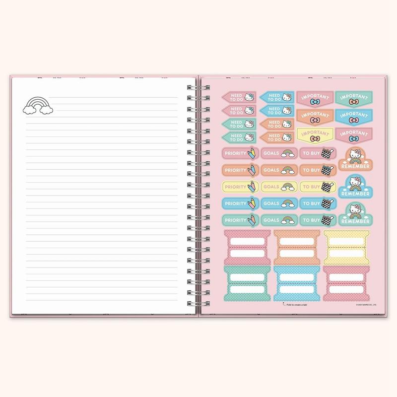 Sanrio Hello Kitty x Studio Oh! Classic Pink Extra-Large Spiral Sanrio Characters Notebook  USA |  BMQGH-0246