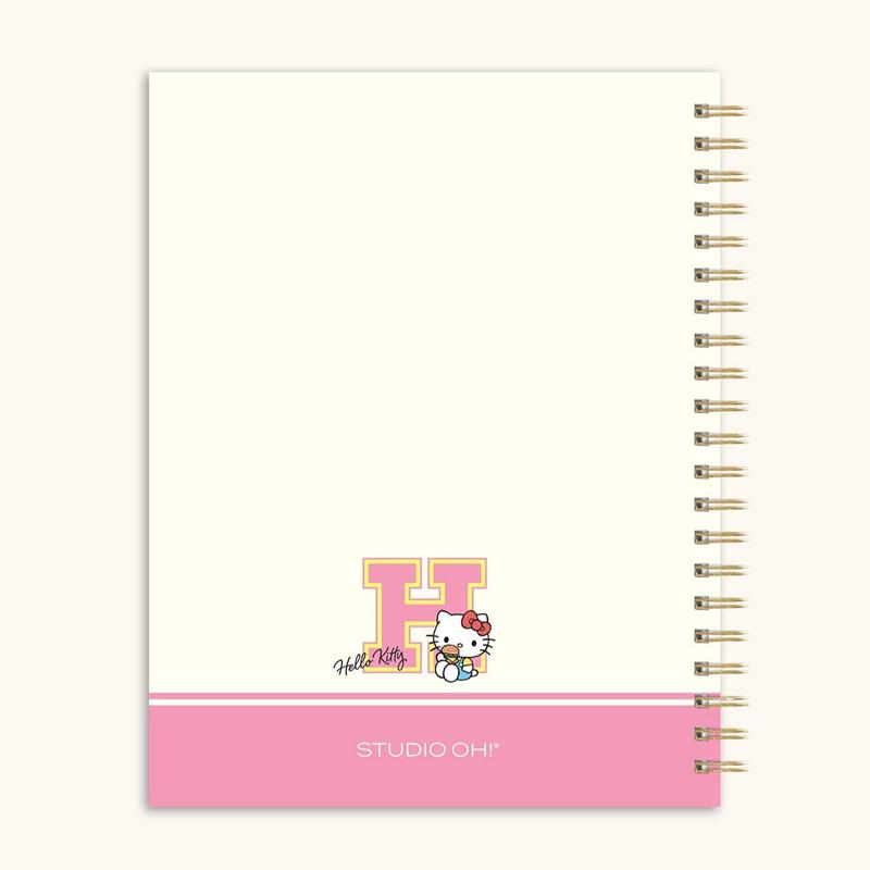 Sanrio Hello Kitty x Studio Oh! College Letters Extra-Large Spiral Sanrio Characters Notebook  USA |  EKBPF-0621