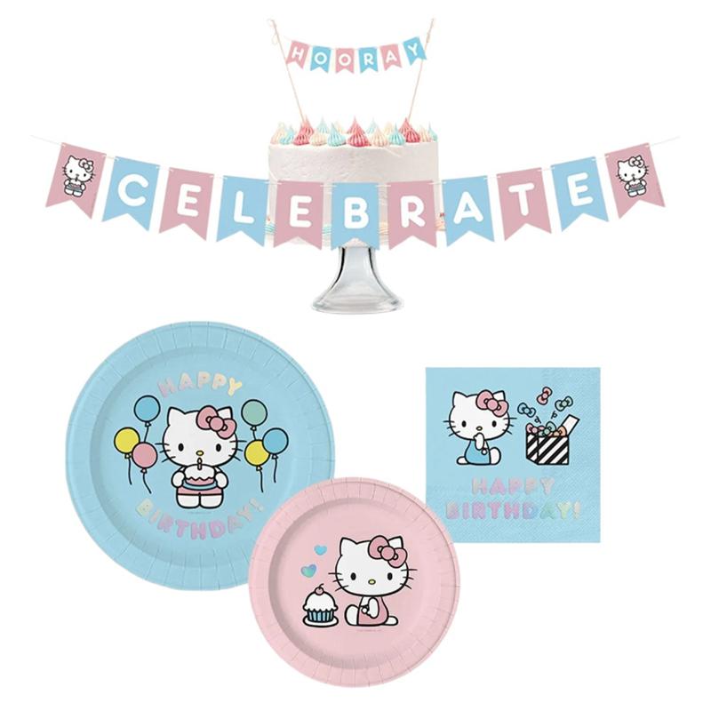 Sanrio Hello Kitty x Studio Oh! Happy Birthday Paper Sanrio Characters Party Pack  USA |  PNZAV-6138