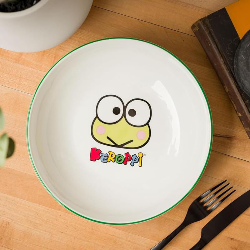 Sanrio Keroppi Ceramic Dinner Bowl (Snacktime) Sanrio Characters Bowl  USA |  EALNO-3574