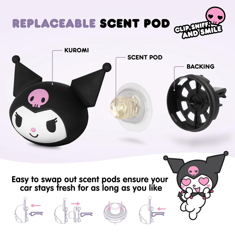 Sanrio Kuromi Car Sanrio Characters Air Freshener  USA |  VYUJP-3279