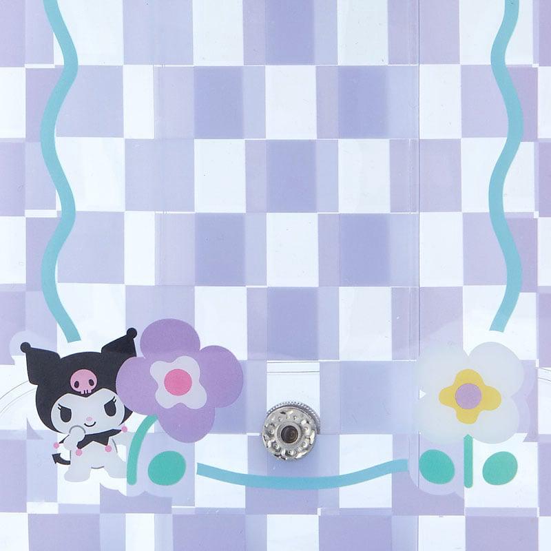 Sanrio Kuromi Clear Snap Mini (Pastel Check Series) Sanrio Characters Pouch  USA |  KQGBR-2873