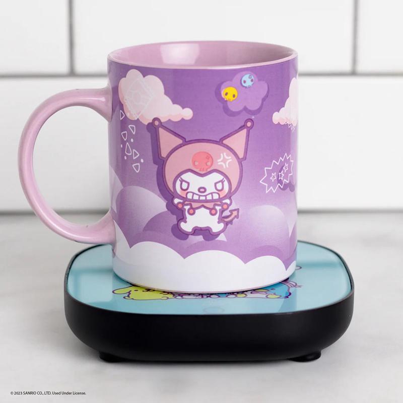 Sanrio Kuromi Coffee Warmer Set Sanrio Characters Mug  USA |  GQESX-9128