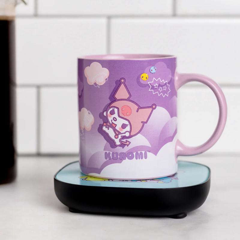 Sanrio Kuromi Coffee Warmer Set Sanrio Characters Mug  USA |  GQESX-9128