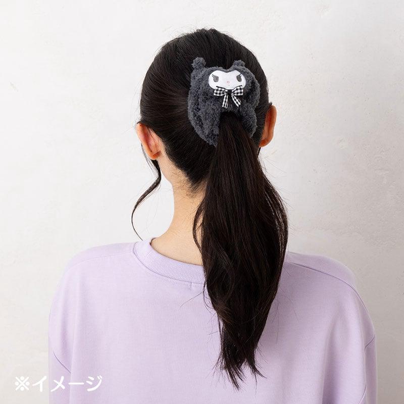 Sanrio Kuromi Cozy Plush (Gingham Bow) Accessories Scrunchie  USA |  FOMNP-5396